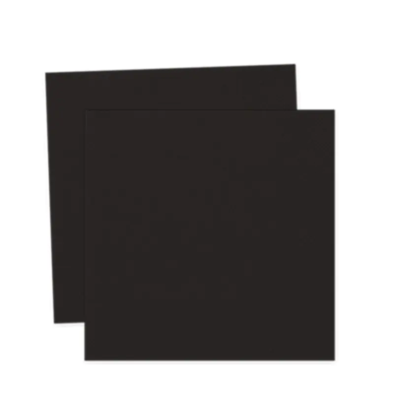Pastel Black Paper Napkin (33x33 cm)